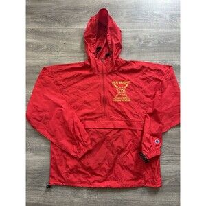 Champion Sea Bright New Jersey Ocean Rescue Windbreaker Light Hooded NWT sz LG